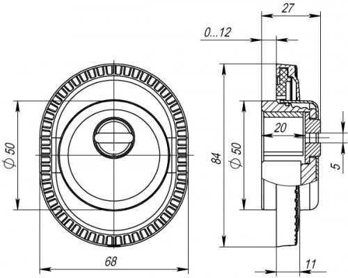Броненакладка Armadillo (Армадилло) DEF.CL/OV.25 (ET/ATC-Protector 1CL-25) OB-13 античная бронза