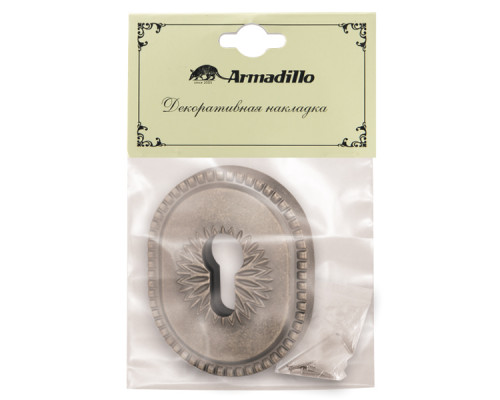 Накладка Armadillo (Армадилло) на цилиндр ESC.C.CL/OV (ET-DEC CL) AS-9 античное серебро