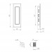 Ручка Armadillo (Армадилло) для раздвижных дверей SH.URB153.010 (SH010 URB) BPVD-77 вороненый никель