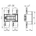 Петля Armadillo (Армадилло) скрытой установки U3D6000 SC (11160UN3D) мат. хром