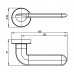 Ручка Armadillo (Армадилло) раздельная R.URB52.EXCALIBUR (EXCALIBUR URB4) MWSC-33 итальянский тисненый