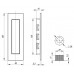 Ручка Armadillo (Армадилло) для раздвижных дверей SH.URB153.010 (SH010 URB) BL-26 черный