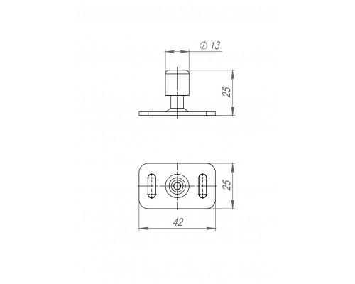 Нижний Armadillo (Армадилло) направляющий ролик SLD.Comfort-PRO/telescope.bottom roller