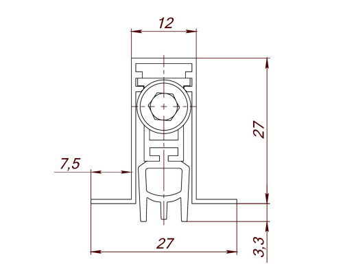 Автоматический Armadillo (Армадилло) порог EASY BLOCK F/820