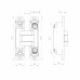 Петля Armadillo (Армадилло) скрытой установки U3D3000.VPG FSG флор. золото TECH