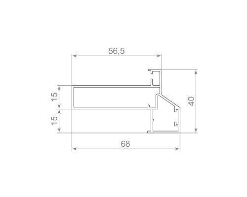 Короб Armadillo (Армадилло) SWD.Scope 40/68/3200 frame BL (3,2 м)