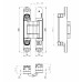 Петля Armadillo (Армадилло) скрытой установки U3D2800.TG BL черный