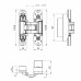 Петля Armadillo (Армадилло) скрытой установки U3D5780.VPG BL черный TECH