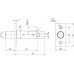 Задвижка Fuaro (Фуаро) врезная DB-PRO.860 (DB 860) CP (хром) 60мм