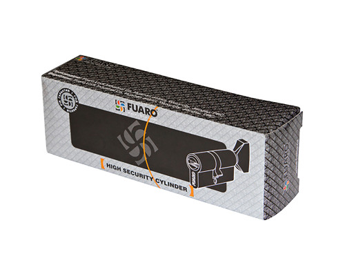 Цилиндровый Fuaro (Фуаро) механизм (100 CM/80) 1000CMKnob80(35+10+35) CP хром 3Key с вертушкой