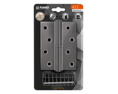 Петля Fuaro (Фуаро) съемная IN4430SR-BL AB правая (413/BL-4 100x75x2,5) бронза БЛИСТЕР