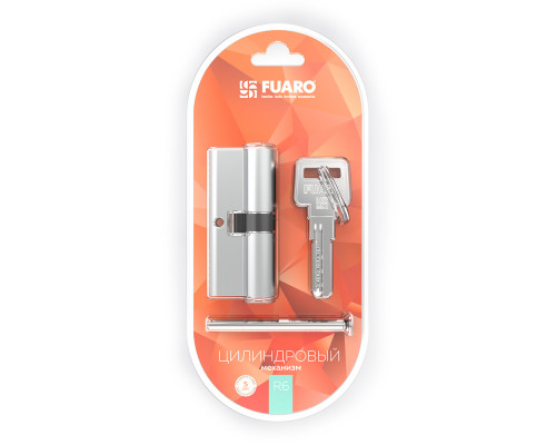 Цилиндровый Fuaro (Фуаро) механизм (R600/90) R6000Key90(50+10+30)-BL CP хром /блистер 5Key