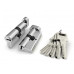 Цилиндровый Fuaro (Фуаро) механизм (R602/60) R6002Knob60(25+10+25) CP хром 5Key с вертушкой