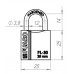 Замок Fuaro (Фуаро) навесной PL-PROTEC-3025 2key (PL-3025) англ. /блистер