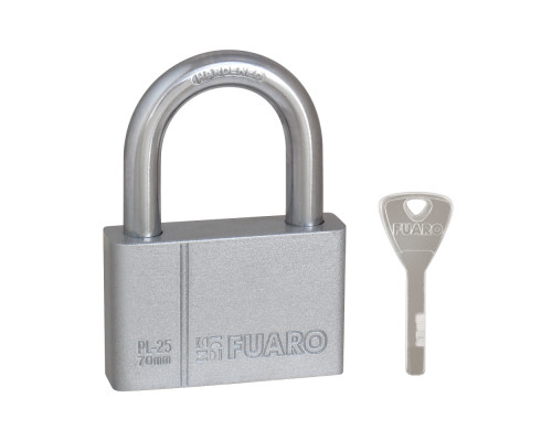 Замок Fuaro (Фуаро) навесной PL-PROTEC-2570 4 fin key (PL-2570) фин. /блистер