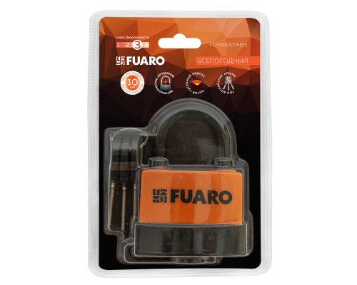 Замок Fuaro (Фуаро) навесной PL-WEATHER-3660 3key (PL-3660), англ. /блистер
