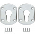 Накладка Fuaro (Фуаро) на цилиндр ESC.C+C/OV.set (ESC031) CP хром (2шт.)