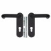 Ручка Fuaro (Фуаро) дверная FP.DH172.0433 NE (DH-0433 NE) (9x140) с пружиной BL-24 черный