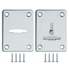 Накладка Fuaro (Фуаро) на сувальдный замок ESC.S-lift+S/K.set (ESC081/082) хром (2шт.)