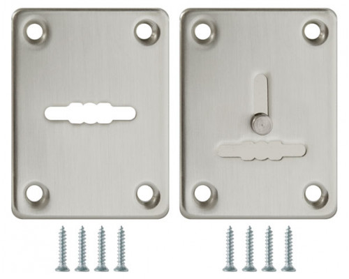 Накладка Fuaro (Фуаро) на сувальдный замок ESC.S-lift+S/K.set (ESC081/082) мат.никель (2шт.)