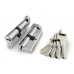 Цилиндровый Fuaro (Фуаро) механизм (R602/90) R6002Knob90(45+10+35) CP хром 5Key с вертушкой