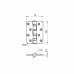 Петля Fuaro (Фуаро) универсальная IN4400U-R10 SN (4BB-R10 100x75x2,5) мат. никель