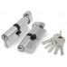 Цилиндровый Fuaro (Фуаро) механизм (100 ZM/80) 1000ZMKnob80(40+10+30) CP хром 5Key с вертушкой