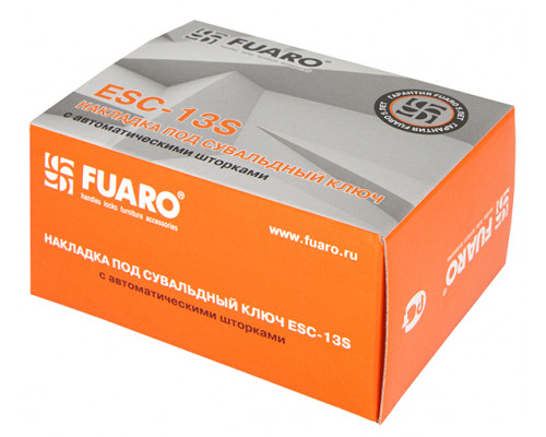 Накладка Fuaro (Фуаро) на сувальдный замок ESC.S-auto/CRE/OV.13 (ESC-13S) с автомат. шторками CP хром