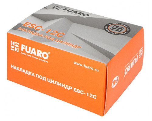 Накладка Fuaro (Фуаро) на цилиндр ESC.C/CRE/OV.12 (ESC-12C) CP хром (2шт. в уп.,отгр. по 1 шт.)