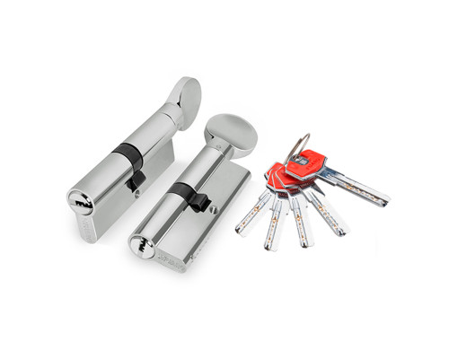 Цилиндровый Fuaro (Фуаро) механизм (D-PRO502/100) D-PRO5002Knob100(45+10+45) CP хром 5Key