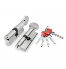 Цилиндровый Fuaro (Фуаро) механизм (D-PRO502/90) D-PRO5002Knob90(40+10+40) CP хром 5Key