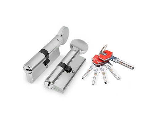 Цилиндровый Fuaro (Фуаро) механизм (D-PRO502/90) D-PRO5002Knob90(40+10+40) CP хром 5Key