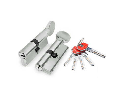 Цилиндровый Fuaro (Фуаро) механизм (D-PRO502/80) D-PRO5002Knob80(35+10+35) CP хром 5Key
