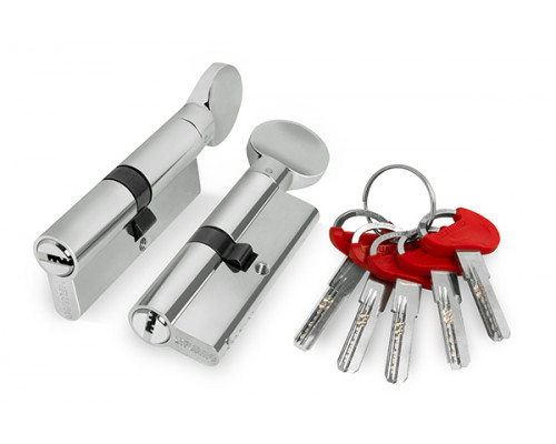 Цилиндровый Fuaro (Фуаро) механизм (D-PRO502/70) D-PRO5002Knob70(30+10+30) CP хром 5Key