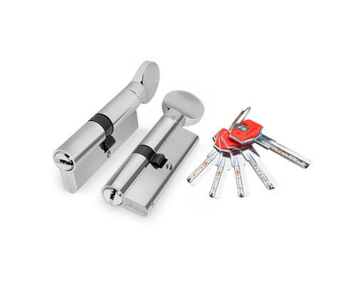 Цилиндровый Fuaro (Фуаро) механизм (D-PRO502/70) D-PRO5002Knob70(30+10+30) CP хром 5Key