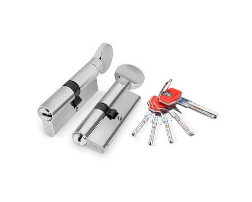 Цилиндровый Fuaro (Фуаро) механизм (D-PRO502/60) D-PRO5002Knob60(25+10+25) CP хром 5Key