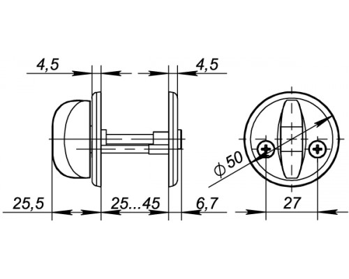 Ручка Fuaro (Фуаро) раздельная R.FIN50.H-0661/HD (H-0661) /подвес GP золото