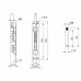 Задвижка Fuaro (Фуаро) торцевая RIGEL-set/160-210 D12x60mm в комплекте с ригелем