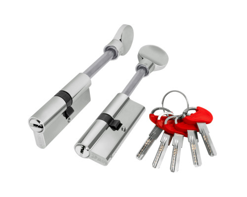 Цилиндровый Fuaro (Фуаро) механизм (D-PRO507/85) D-PRO5007Tang85(50+10+25) CP хром 5Key со штоком