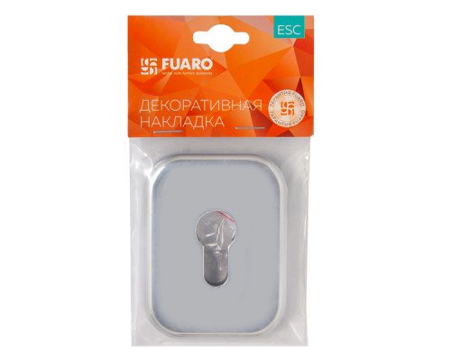 Накладка Fuaro (Фуаро) на цилиндр ESC.C.XL/K.486 (ESC 486-C SQ XL) CP хром (1 шт.)