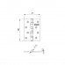 Петля Fuaro (Фуаро) универсальная IN4400U-BL OS (4BB/BL 100x75x2,5) состаренное серебро БЛИСТЕР
