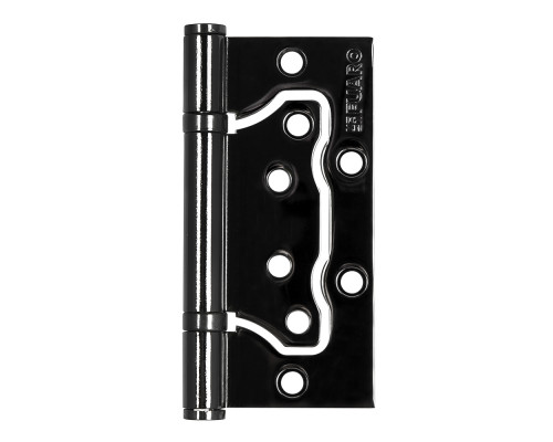 Петля Fuaro (Фуаро) универсальная без врезки IN4500W-BL BN (500-2BB/BL 100x2,5) черный глянец БЛИСТЕР