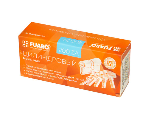 Цилиндровый Fuaro (Фуаро) механизм (200 ZA/80) 2000ZAKey80(30+10+40) CP хром 5Key