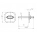 Ручка Fuaro (Фуаро) поворотная BKW8x75.K.XL62 (BKW8x75 XL) SSC-16 сатинированный хром