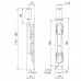Задвижка Fuaro (Фуаро) торцевая RIGEL-set/160 D16x60mm (TDB set 160-24) в комплекте с ригелем