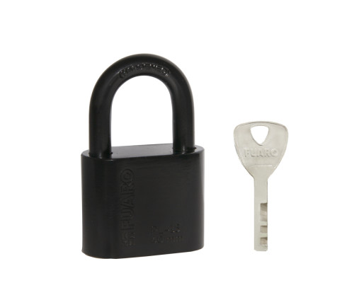Замок Fuaro (Фуаро) навесной PL-WEATHER-1540 Black 4 fin key ( PL-15-40) диск. /блистер