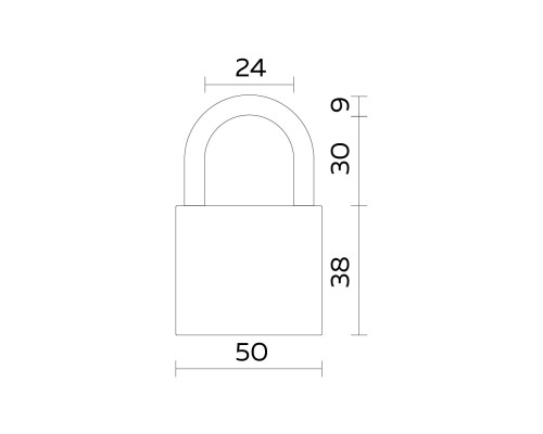 Замок Fuaro (Фуаро) навесной PL-WEATHER-1550 Nickel 4 fin key ( PL-15-50) диск. /блистер