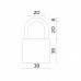 Замок Fuaro (Фуаро) навесной PL-PROTEC-0238 3key (PL-02-38) англ. /блистер