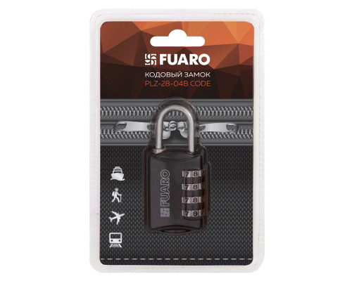 Замок Fuaro (Фуаро) кодовый PLZ-TRAVEL-2804B CODE (PLZ-28-04B) /блистер