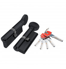 Цилиндровый Fuaro (Фуаро) механизм (D-PRO502/60) D-PRO5002Knob60(25+10+25) BL черный 5Key